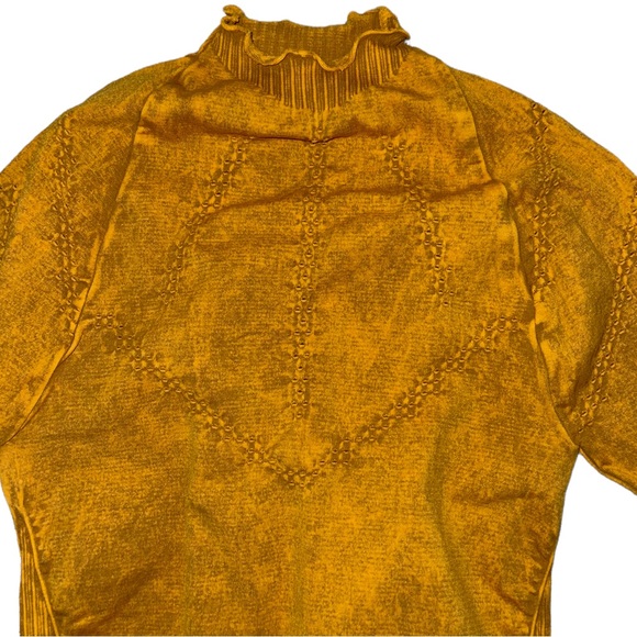 NEW Free People Good Karma Hi Neck Layer Long Sleeve Top - Picture 6 of 7